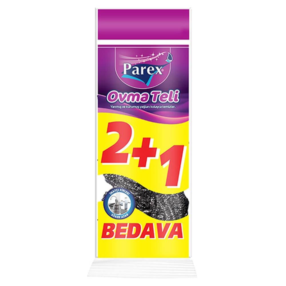 Parex Bulaşık Ovma Teli 2+1 Adet