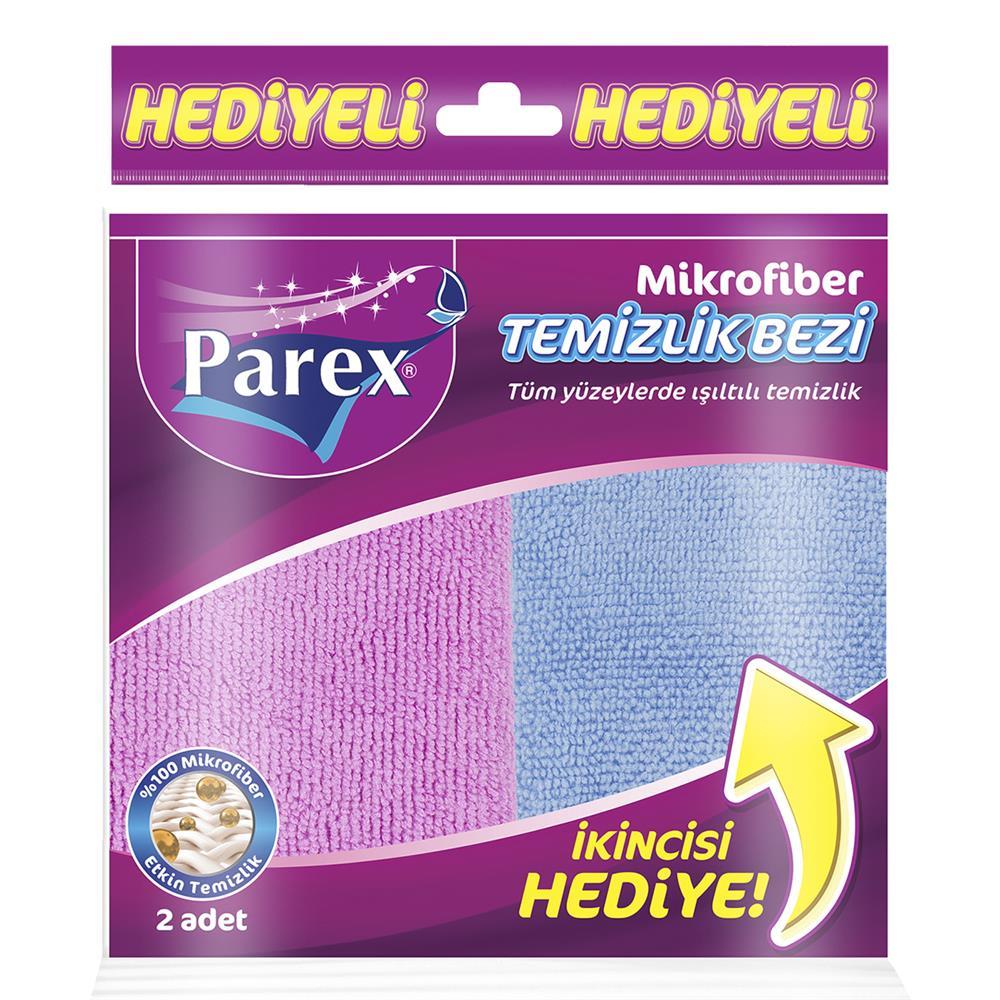 Parex Mikrofiber Temizlik Bezi 32 x 32 cm 2 Adet - PembeMavi
