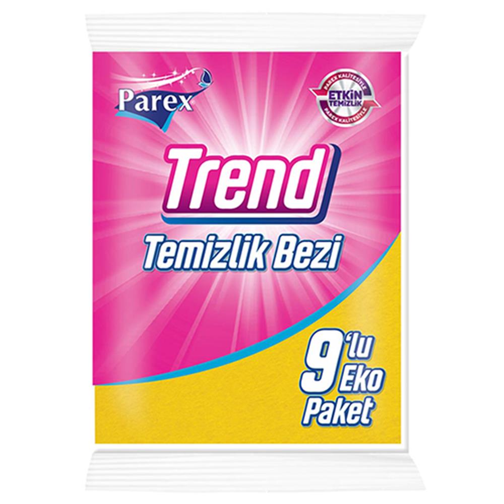Parex Trend Temizlik Bezi Eko Paket 38 x 40 cm 9 Adet - Sarı