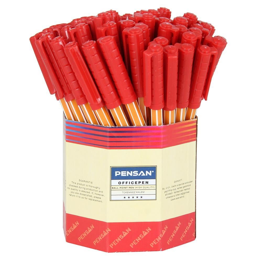 Pensan Ofispen 1010 Tükenmez Kalem 1.0 mm - Kırmızı