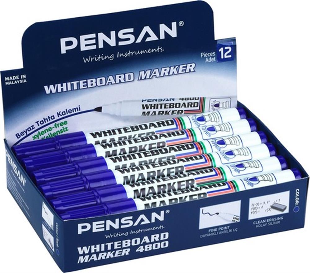 Pensan Tahta Kalemi 4800 Mavi 12 li