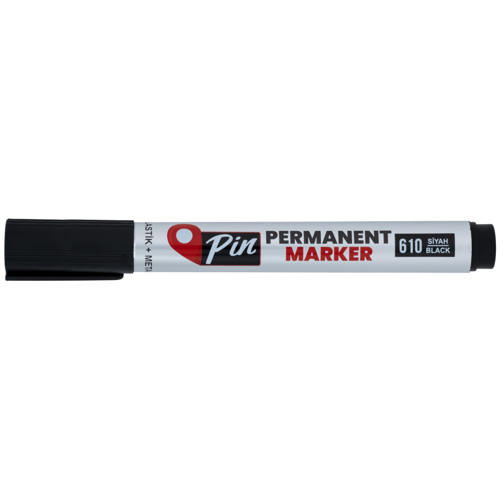 PİN PERMANENT MARKÖR KESİK UÇ 610 SİYAH
