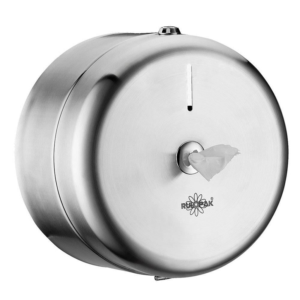Rulopak R-1311-SK Cimri Mini Tuvalet Kağıdı Dispenseri İçten Çekmeli Paslanmaz Çelik - Metalik Gri