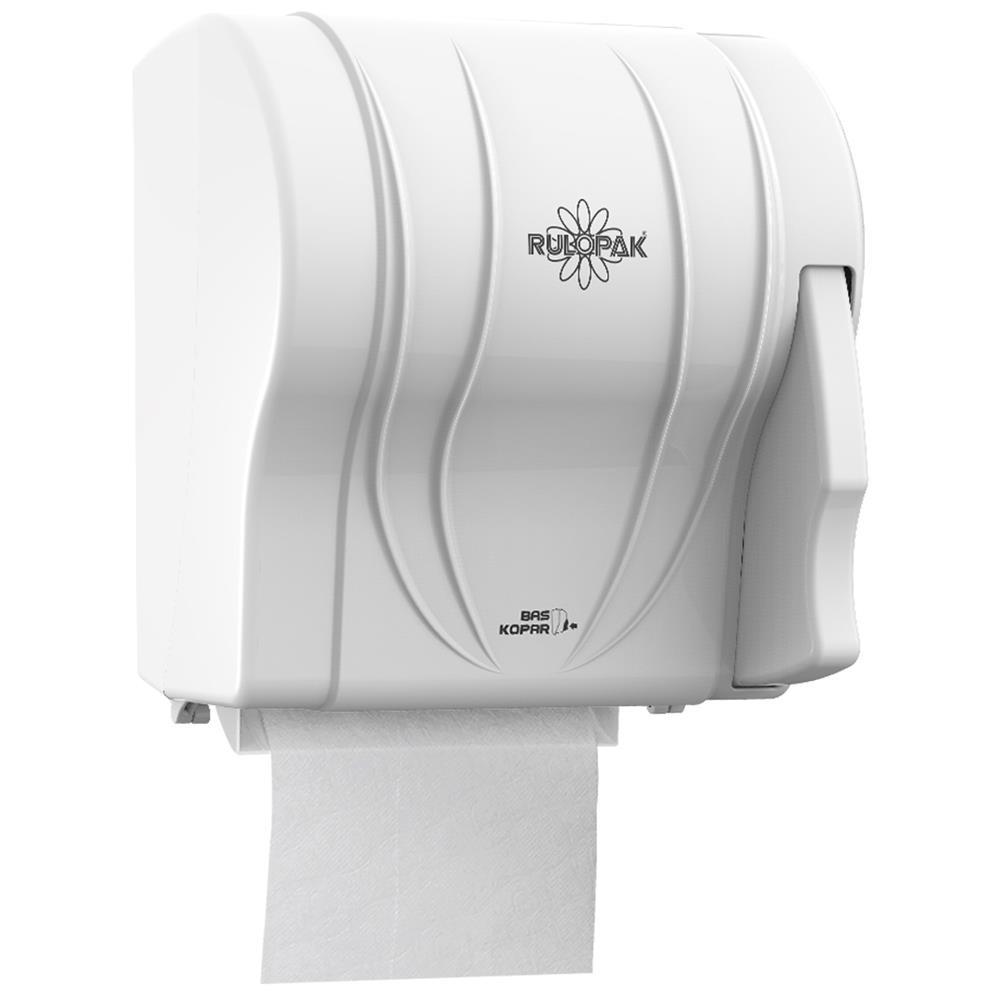Rulopak R-1351 Kağıt Havlu Dispenseri Basmalı - Beyaz