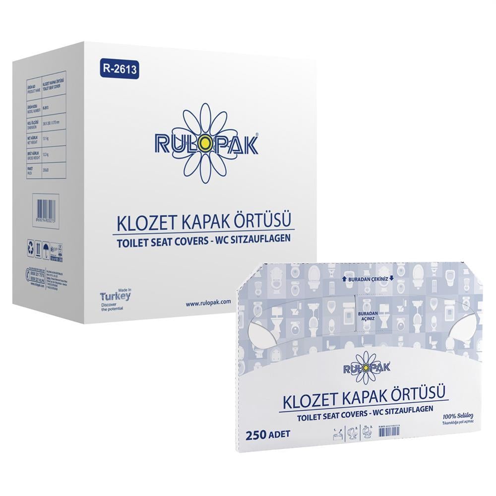 Rulopak R-2613 Klozet Kapak Örtüsü 20 Paket x 250 Adet