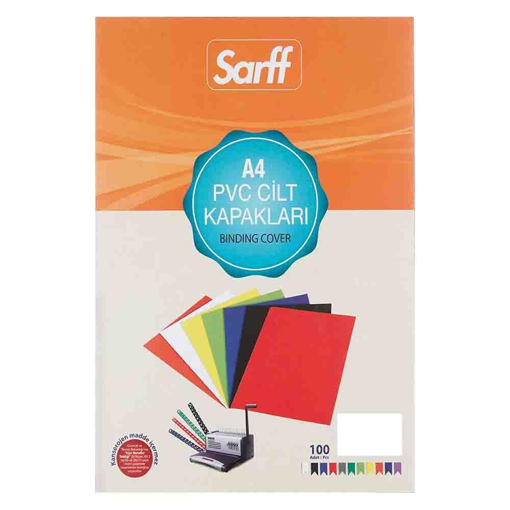 Sarff Cilt Kapağı PVC 160 Micron A4 100 Adet - Beyaz