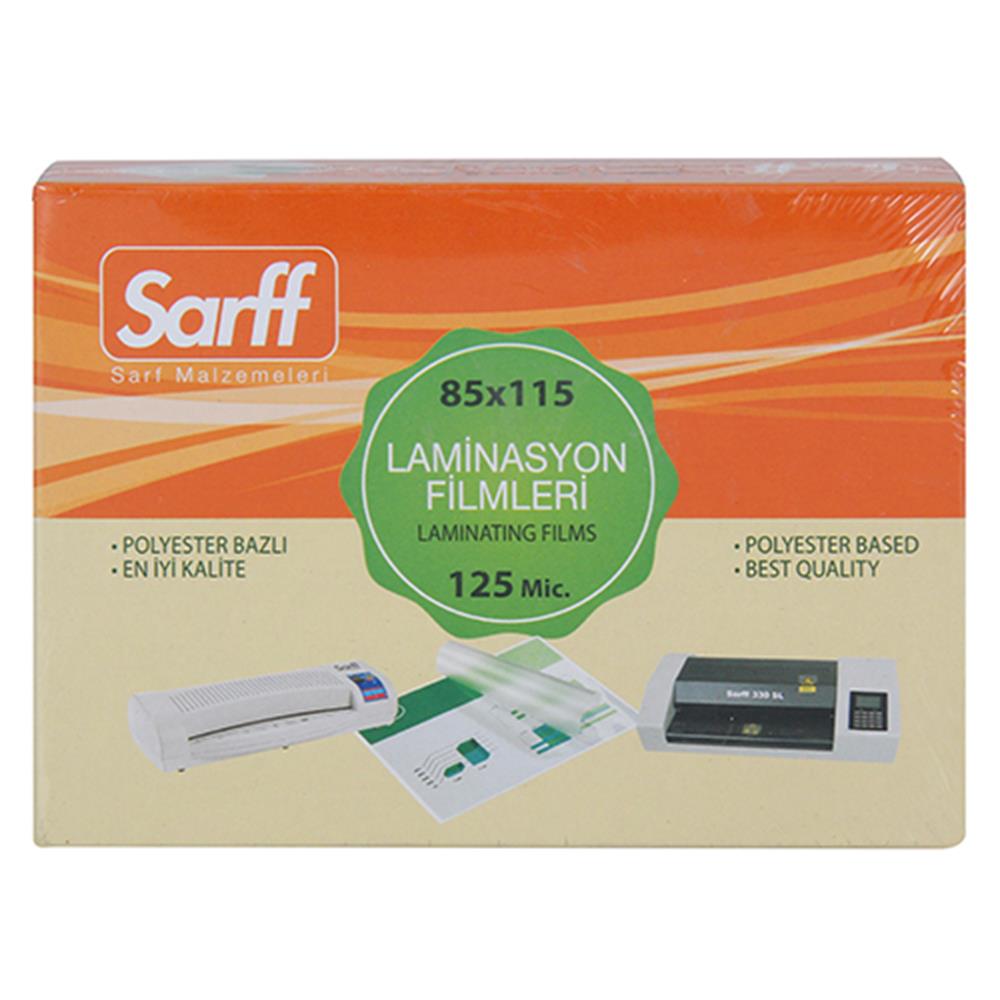 Sarff Laminasyon Filmi 125 Mikron 85 x 115 mm 100 Adet