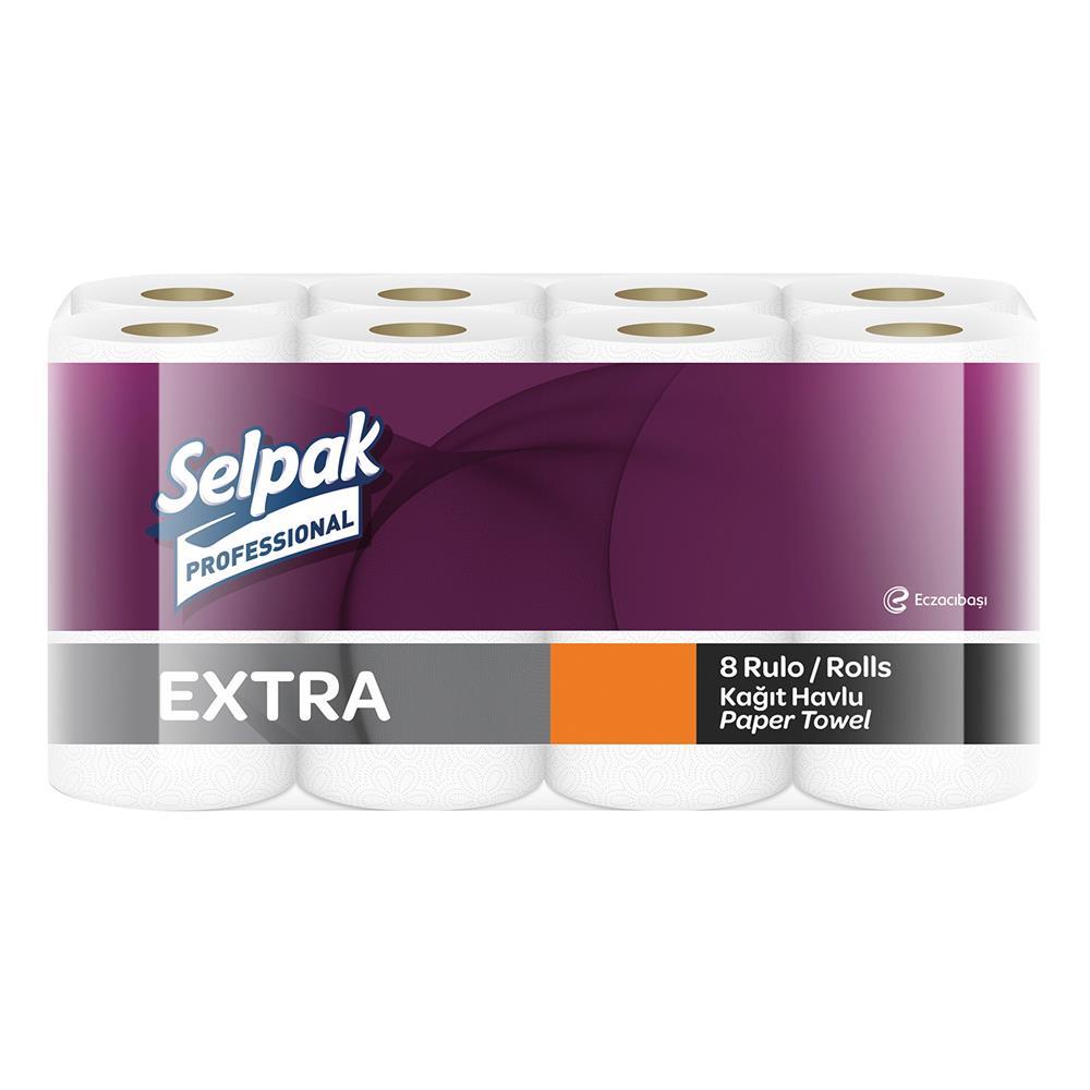 Selpak Professional Extra Kağıt Havlu Çift Katlı 23 x 12.5 cm 100 Yaprak - 24 Adet