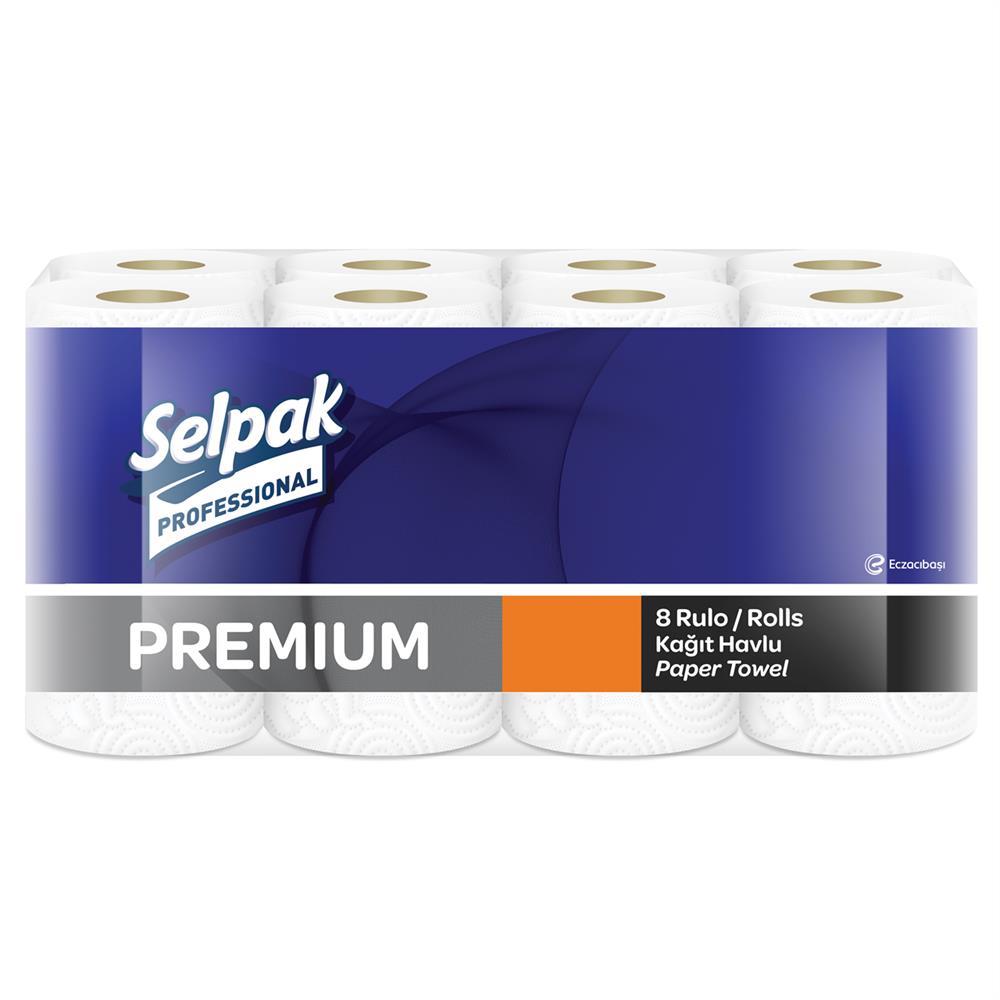 Selpak Professional Premium Kağıt Havlu Çift Katlı 23 x 13.4 cm 85 Yaprak - 8 Adet