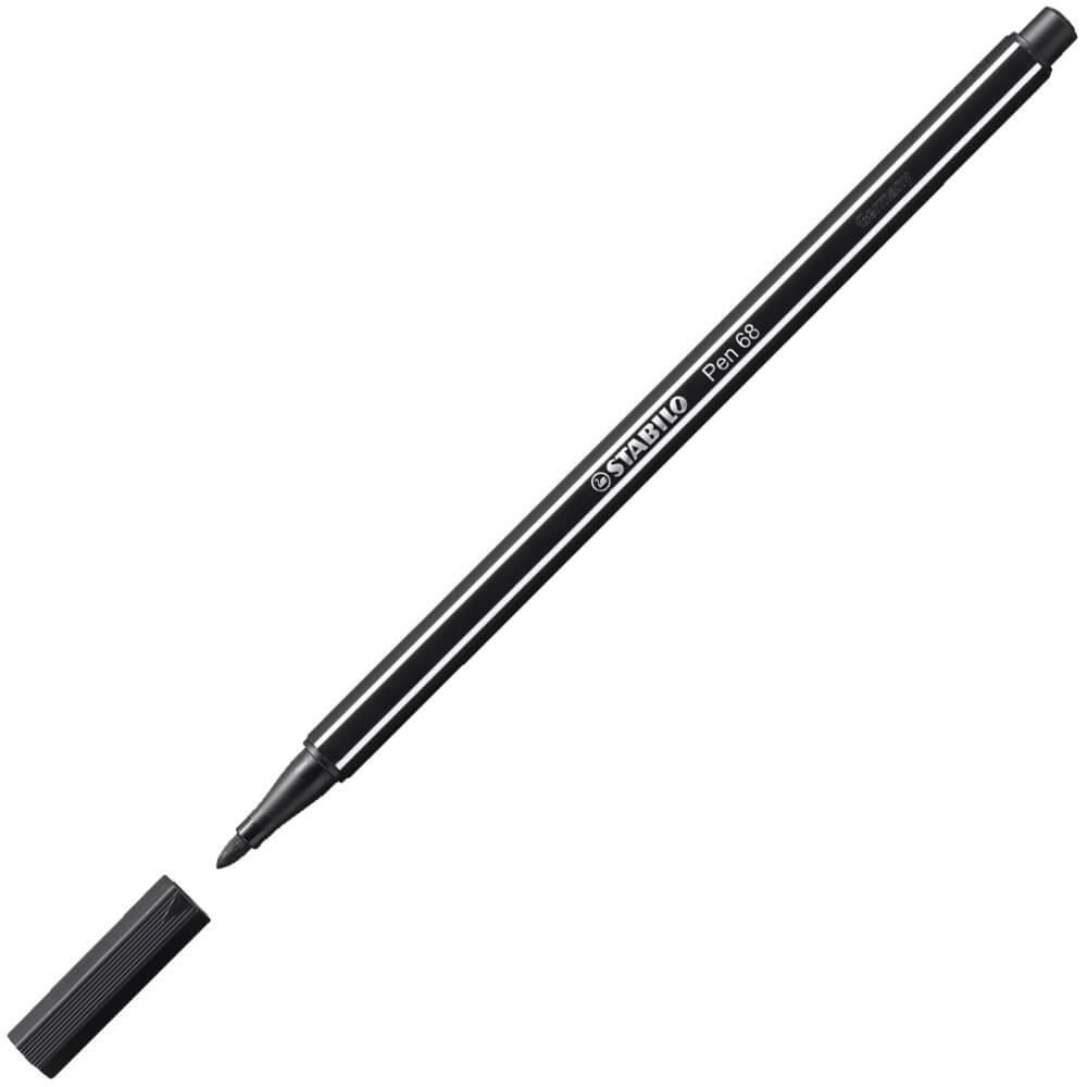 Stabilo 68 Pen Keçe Uçlu Kalem 1.0 mm - Siyah