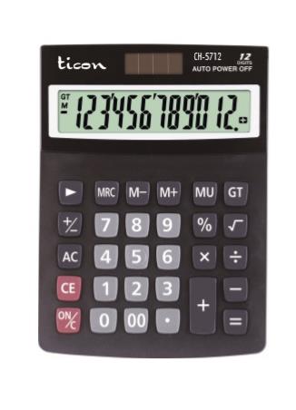 TİCON HESAP MAKİNASI CH-5712 12 HANE