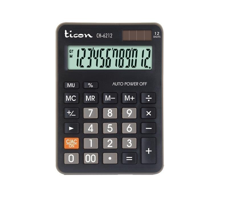 TİCON HESAP MAKİNASI CH-6212 12 HANE