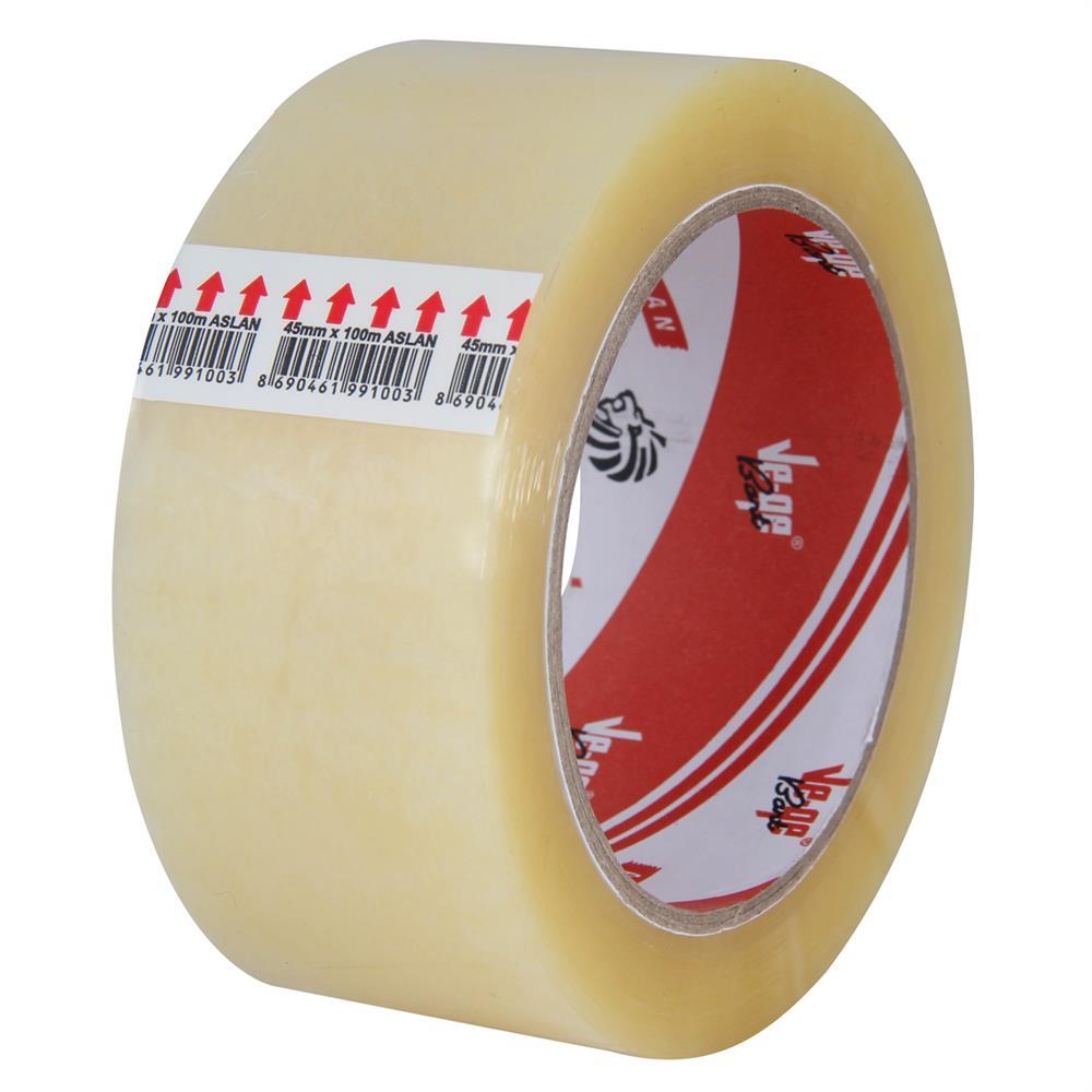 Vege Koli Bandı Aslan Hotmelt 45 mm x 100 m - Şeffaf