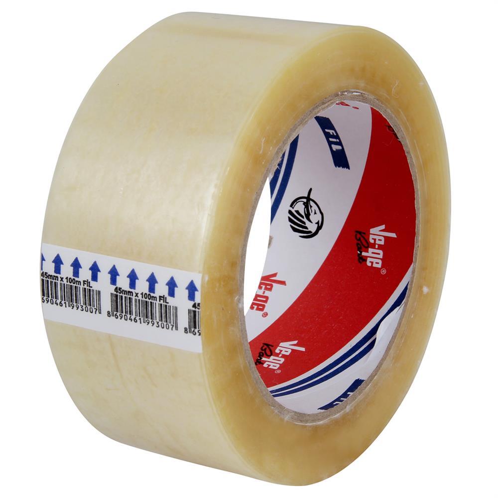 Vege Koli Bandı Fil Hotmelt 45 mm x 100 m - Şeffaf