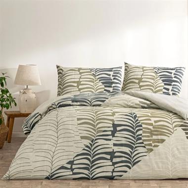 Taç Ella Ranforce Çift Kişilik Nevresim Takımı Kahverengi