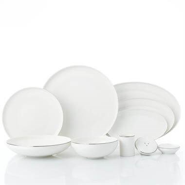 Korkmaz A8085 Diana Collection 60 Parça Yemek Takımı Platin