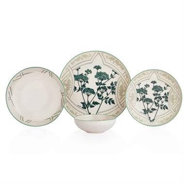 Schafer 1S3207-01001-YSL01 Iconic Yemek Takımı 24 Parça-Yeşil