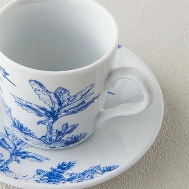 Englısh Home Pappi Kahve Fincan Takımı 80 ml Mavi 2 kişilik