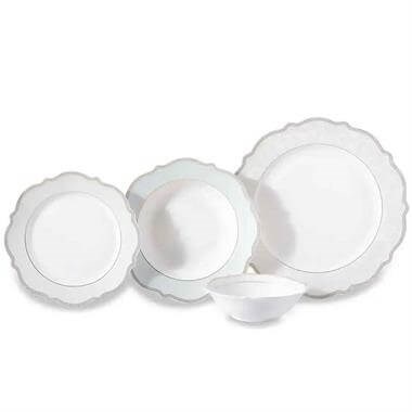 Korkmaz A8271 Eliza Coll. 60 Parça Yuvarlak Yemek Takımı