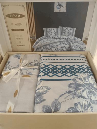 TAÇ KRİSTAL ÇİFT KİŞİLİK NEVRESİM TAKIMI 