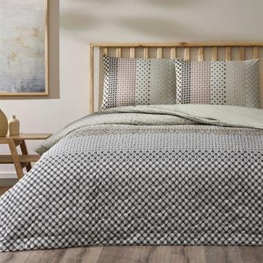 Taç Breeze Ranforce Tek Kişilik Complete Set Gri