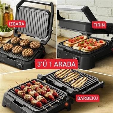 Tefal SuperGrill 3in1 Elektrikli Izgara ve Tost Makinesi Siyah (1510002832)