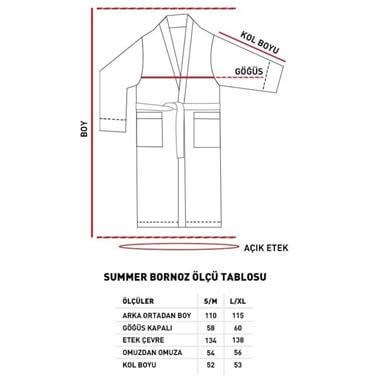 Englısh Home Summer Bej Pamuklu Bornoz S-M