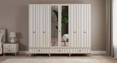 Bella 6 Kapılı Gardırop