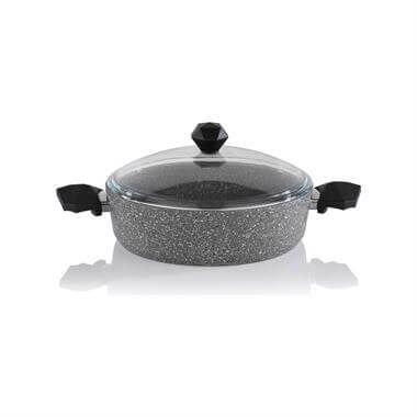 Schafer 1S0831-22001-GRI07 Cory Y.Y.Basık Tencere -30cm -Gri