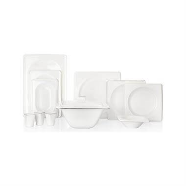 Schafer 1S0437 Blanc Bone Yemek Takımı 60 Parça Gümüş