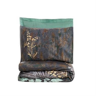 Cotton Box Saten Çift Kişilik Nevresim Takımı Clorasa Mint