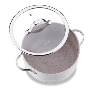 Korkmaz A2619-2 Linea 7 Parça Seramik Tencere Seti Vanilya