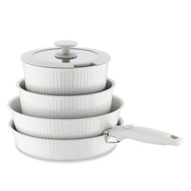 Korkmaz A2792-2 Nova Pratika 8 Parça Tencere Seti Bej