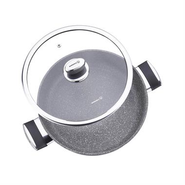 Korkmaz A3905 Palma Kısa Tencere 24x6,5