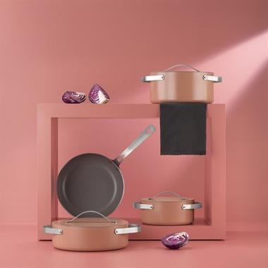 Schafer 1S4660-21003-ROS01 Moonlight Seramik Tencere Seti 7 Parça-Rosegold