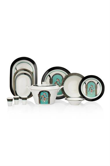 Schafer 1S9017-01001-SIY02 Tılsım Dreamy Yemek Takımı 60 Parça-Siyah