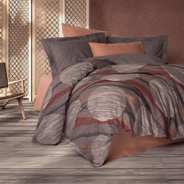 Cotton Box Modern Çift Kişilik Nevresim Takımı Fluss Tarçın