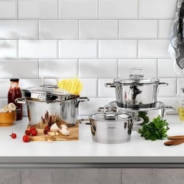 Schafer 1S6440-13002-INX02 New Stahl Çelik Tencere Seti-8 Parça-Inox