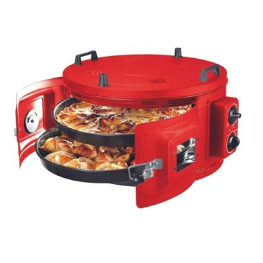 İtimat 1013 Yuvarlak Çift Tepsi Termostatlı Davul Fırın