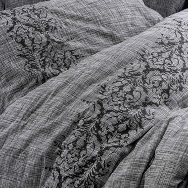 Cotton Box Plain Çift Kişilik Nevresim Takımı Sooty Gri