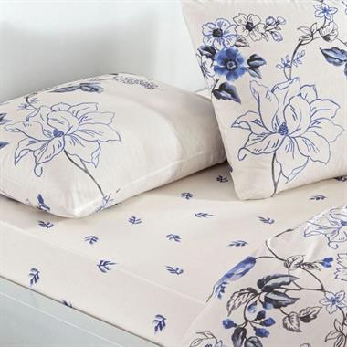 Taç Luna Ranforce Tek Kişilik Nevresim Takımı Mavi