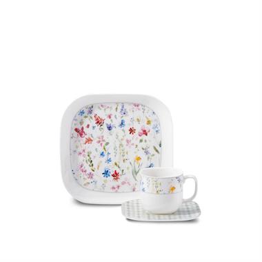 Korkmaz A8690 Kappa Coll. 28 Parça Kare Kahvaltı Takımı