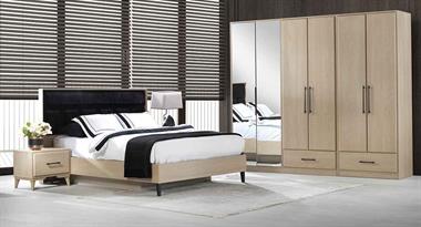 Lizbon 6 Kapılı Bazalı Yatak Odası Takımı