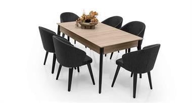 İstinye Ünitesiz Yemek Odası Takımı 6 Sandalyeli