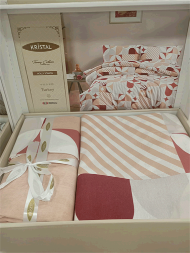 TAÇ KRİSTAL ÇİFT KİŞİLİK NEVRESİM TAKIMI 