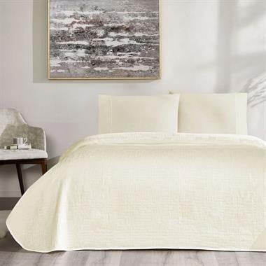 Taç Jakar Vıgnes Çift Kişilik Pike Takımı Beyaz