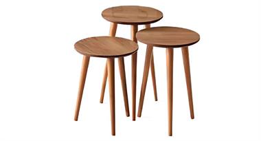 RZ-9444 Retro Zigon Sehpa Ceviz