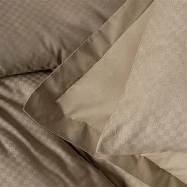 Cotton Box Plaid Ranforce Tek Kişilik Nevresim Takımı Vizon