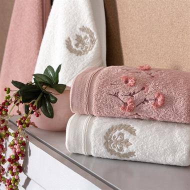Taç Verve Pure Cotton Hamam Seti Pudra Krem