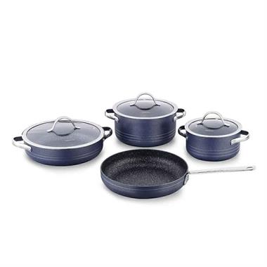 Korkmaz A2619-1 Linea 7 Parça Seramik Tencere Seti Azura